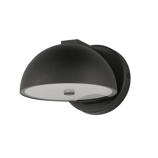 Cauldron 7" LED Outdoor Wall Sconce Black by ET2