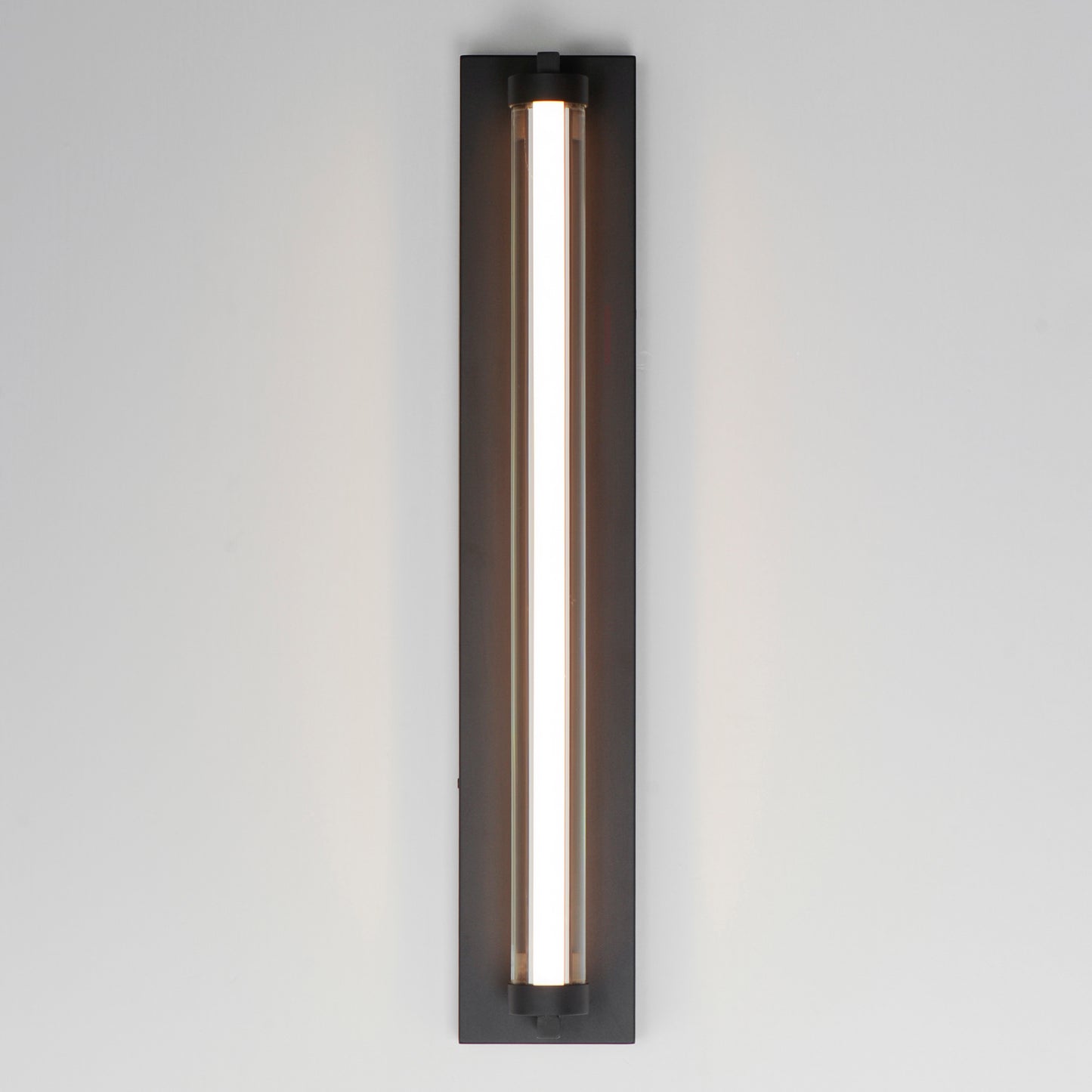 Fuse 27" LED Outdoor Wall Sconce Black/Gold by ET2