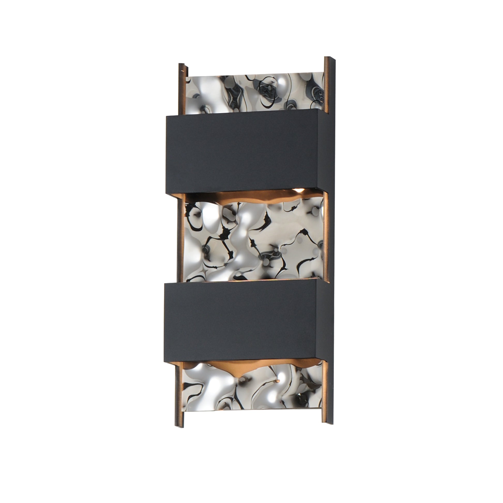 Coulee LED Outdoor Wall Sconce Black by ET2