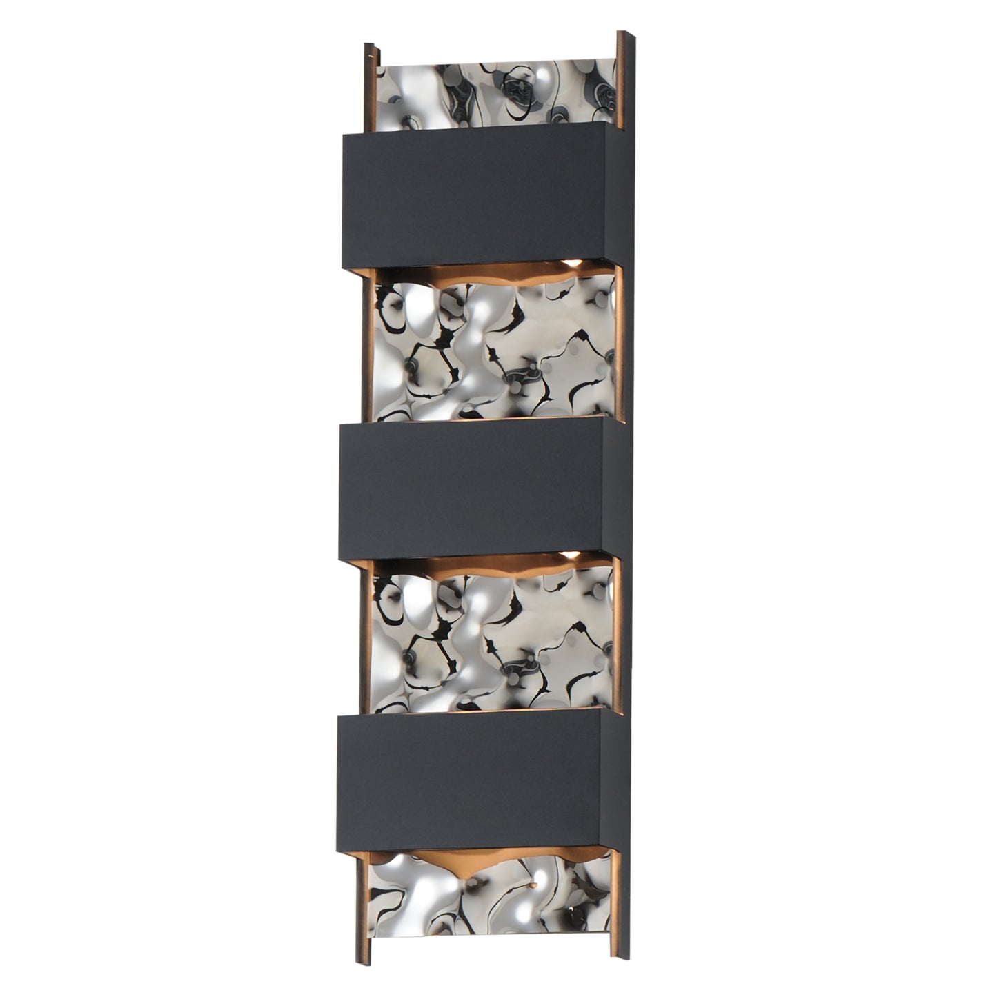 Coulee Large LED Outdoor Wall Sconce Black by ET2