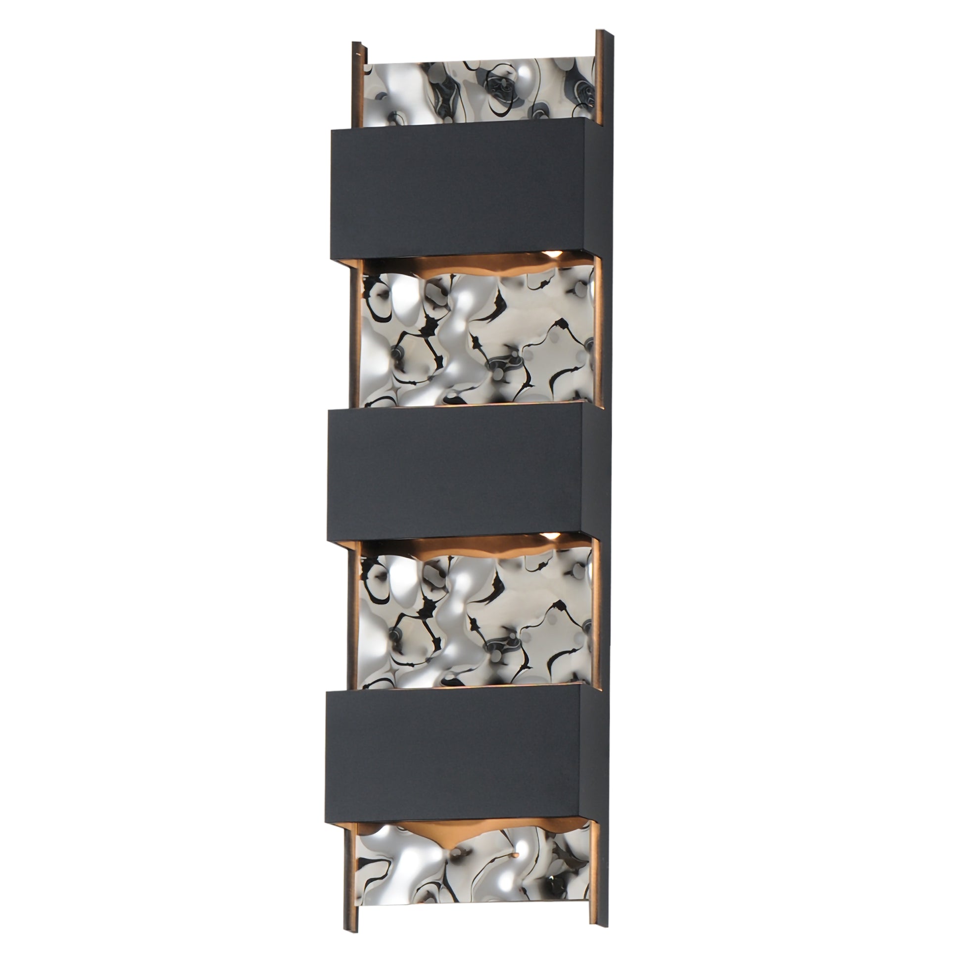 Coulee Large LED Outdoor Wall Sconce Black by ET2