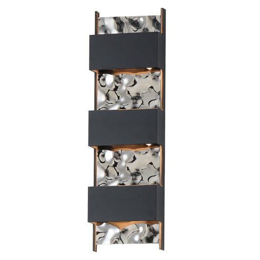 Coulee Large LED Outdoor Wall Sconce Black by ET2