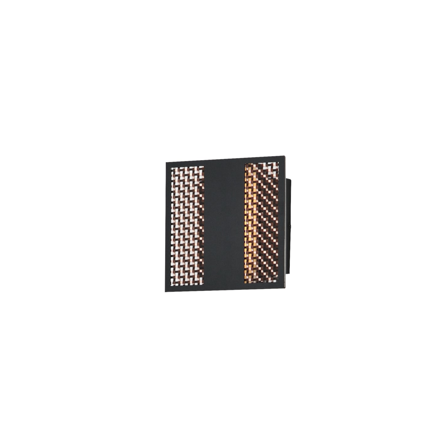Interlace 6.5" LED Outdoor Wall Sconce Black/Aged Copper by ET2