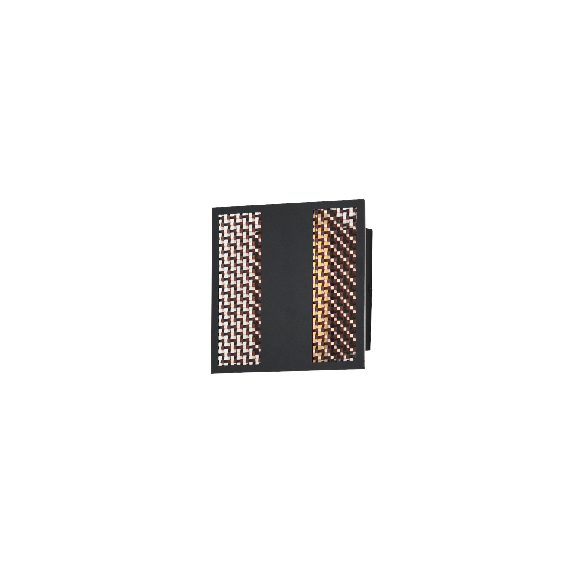 Interlace 6.5" LED Outdoor Wall Sconce Black/Aged Copper by ET2