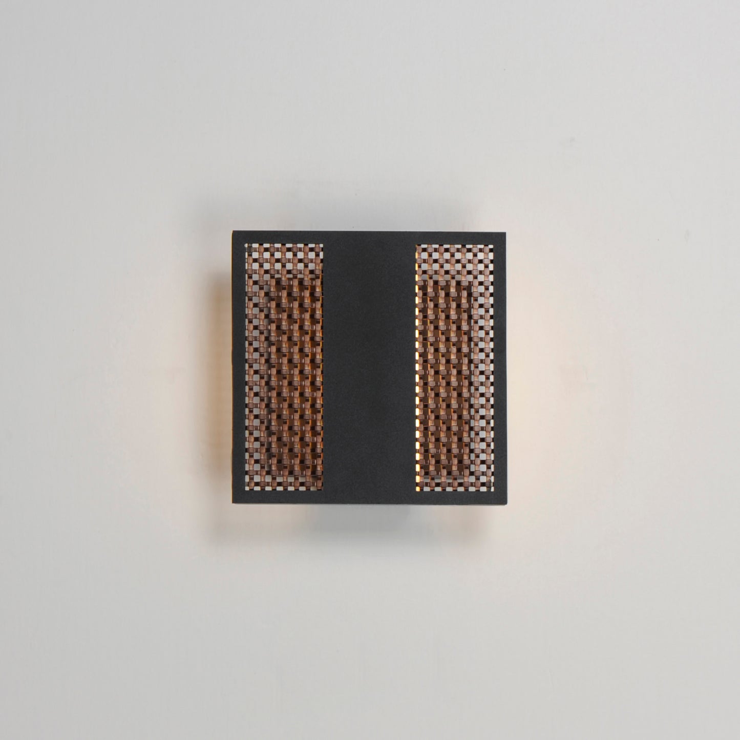 Interlace 6.5" LED Outdoor Wall Sconce Black/Aged Copper by ET2
