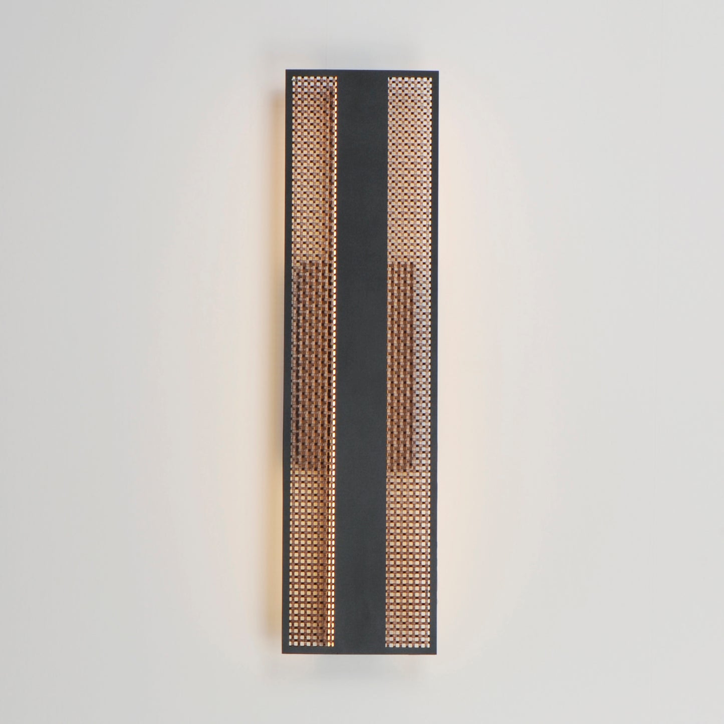 Interlace 24" LED Outdoor Wall Sconce Black/Aged Copper by ET2