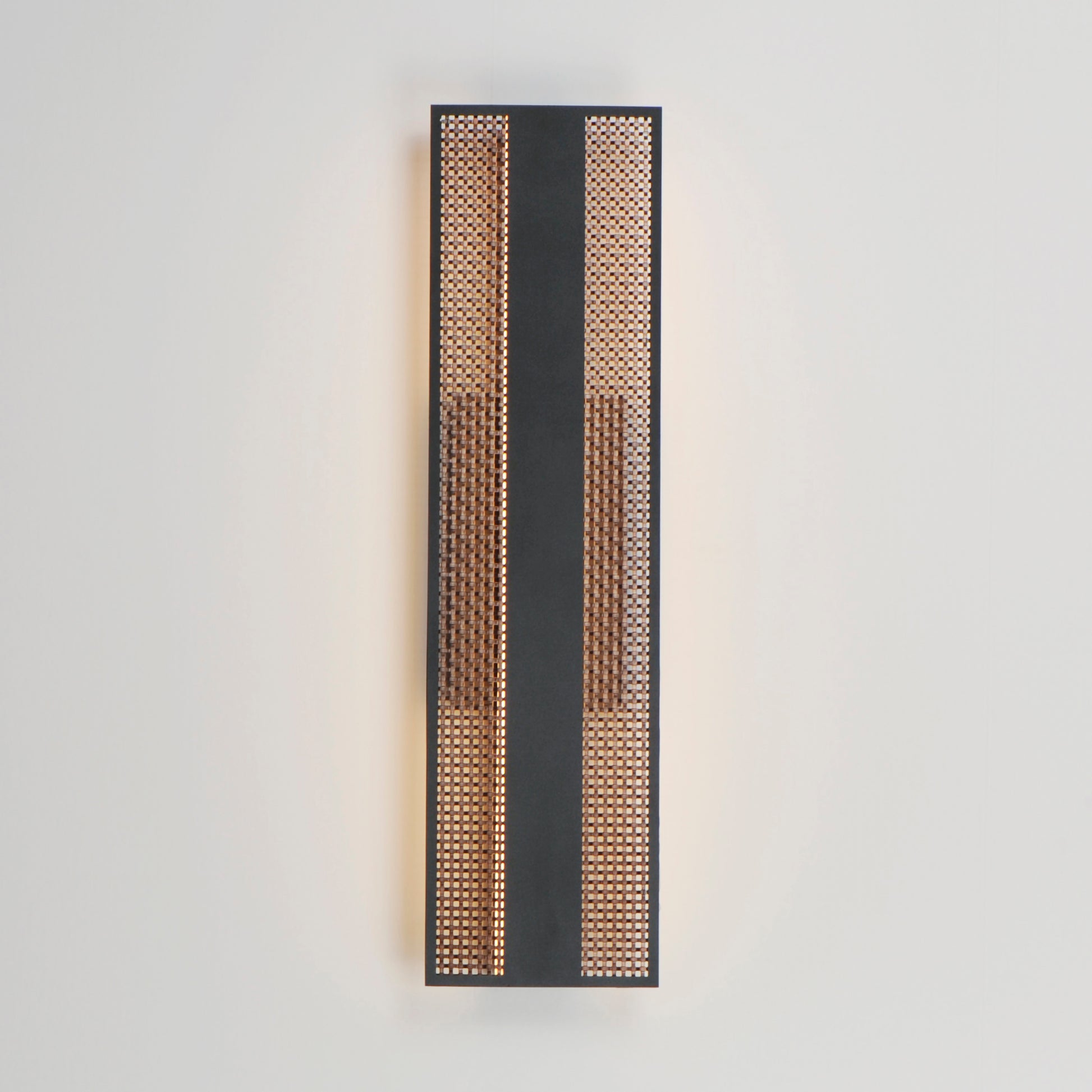 Interlace 24" LED Outdoor Wall Sconce Black/Aged Copper by ET2