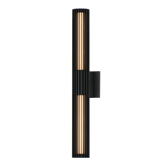 Citadel 28" LED Outdoor wall sconce Black by ET2