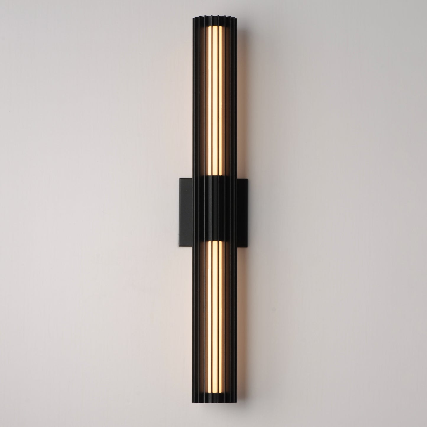 Citadel 28" LED Outdoor wall sconce Black by ET2