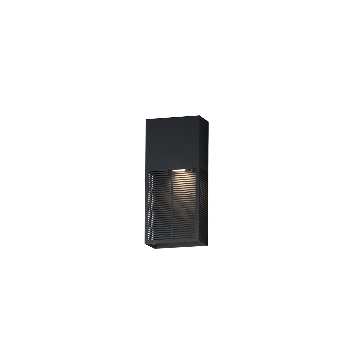 Grate 14" LED Outdoor Wall Sconce Black by ET2