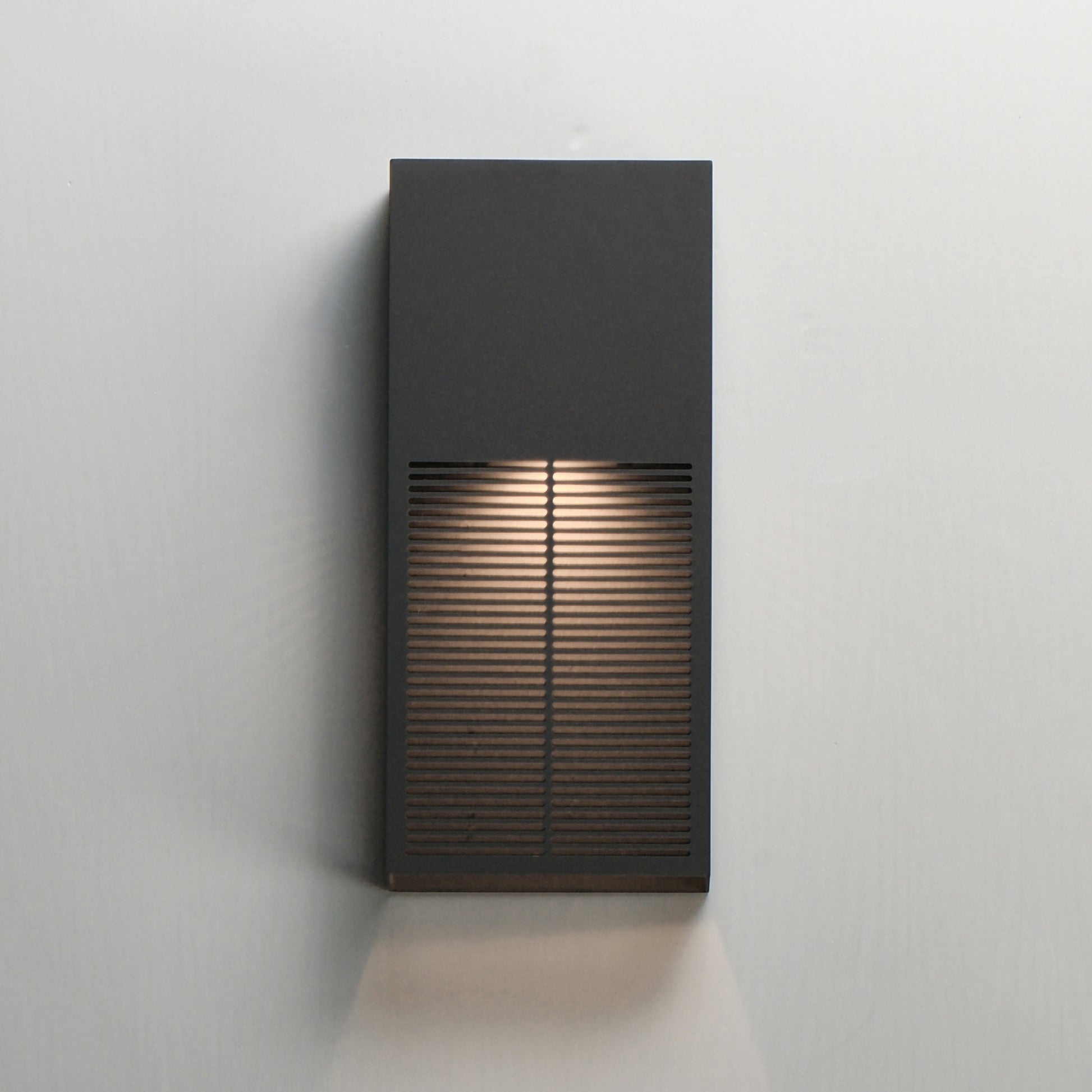Grate 14" LED Outdoor Wall Sconce Architectural Bronze by ET2