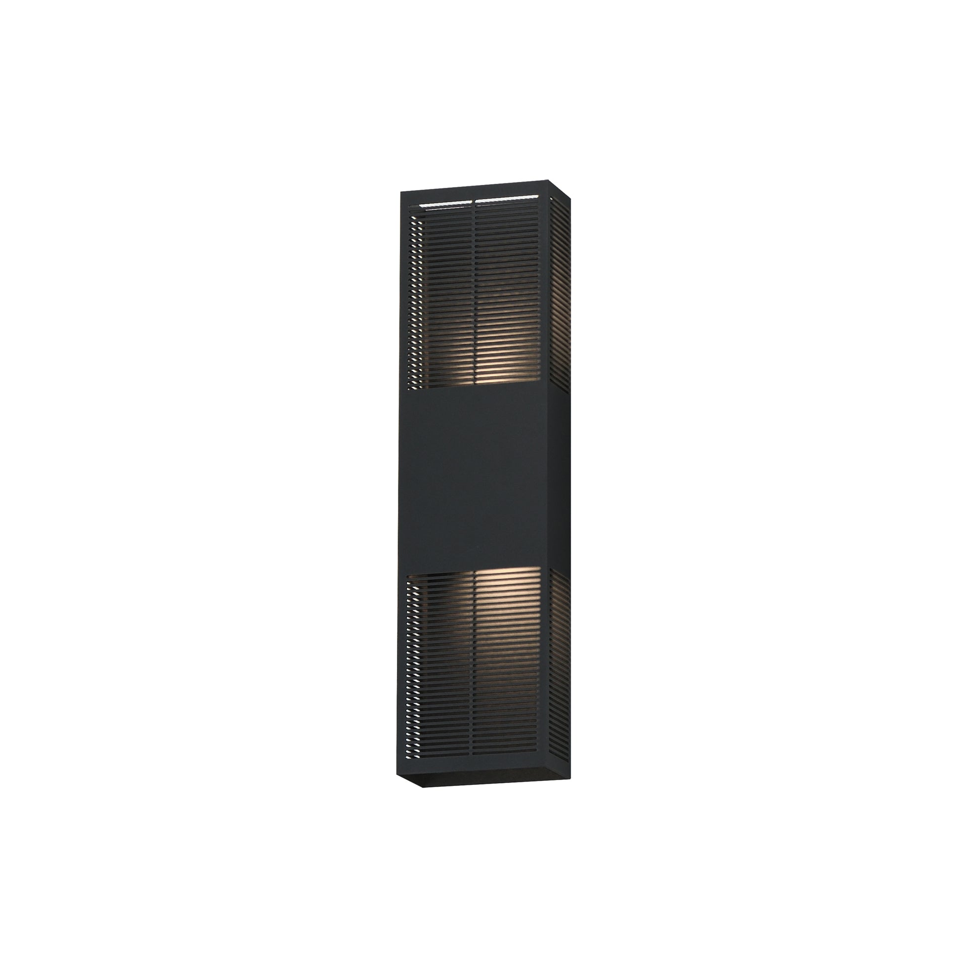 Grate 24" LED Outdoor Wall Sconce Black by ET2