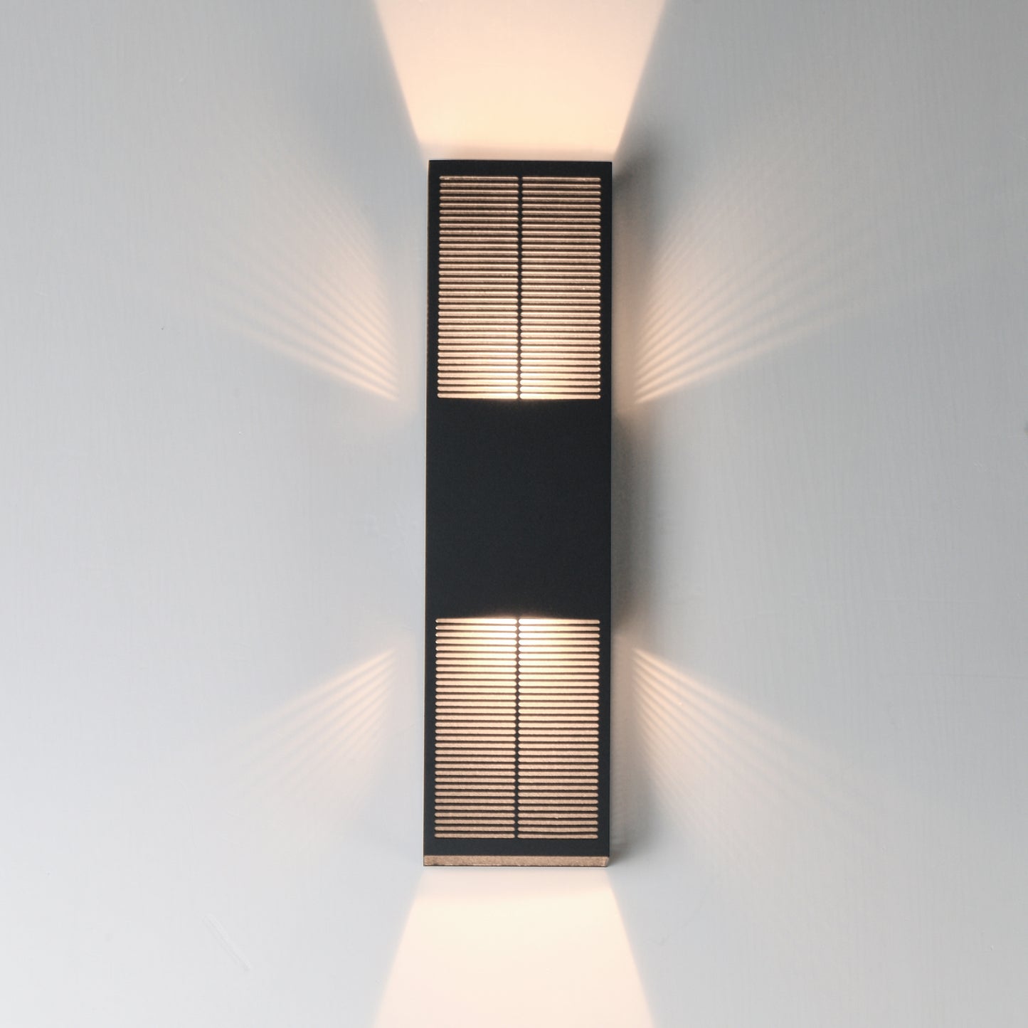 Grate 24" LED Outdoor Wall Sconce Black by ET2