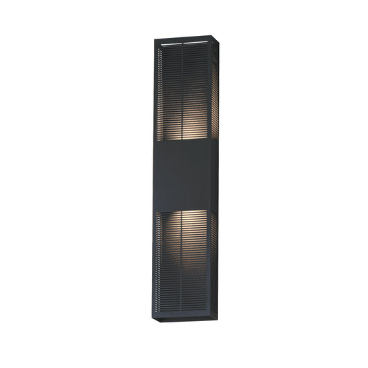 Grate 30" LED Outdoor Wall Sconce Black by ET2