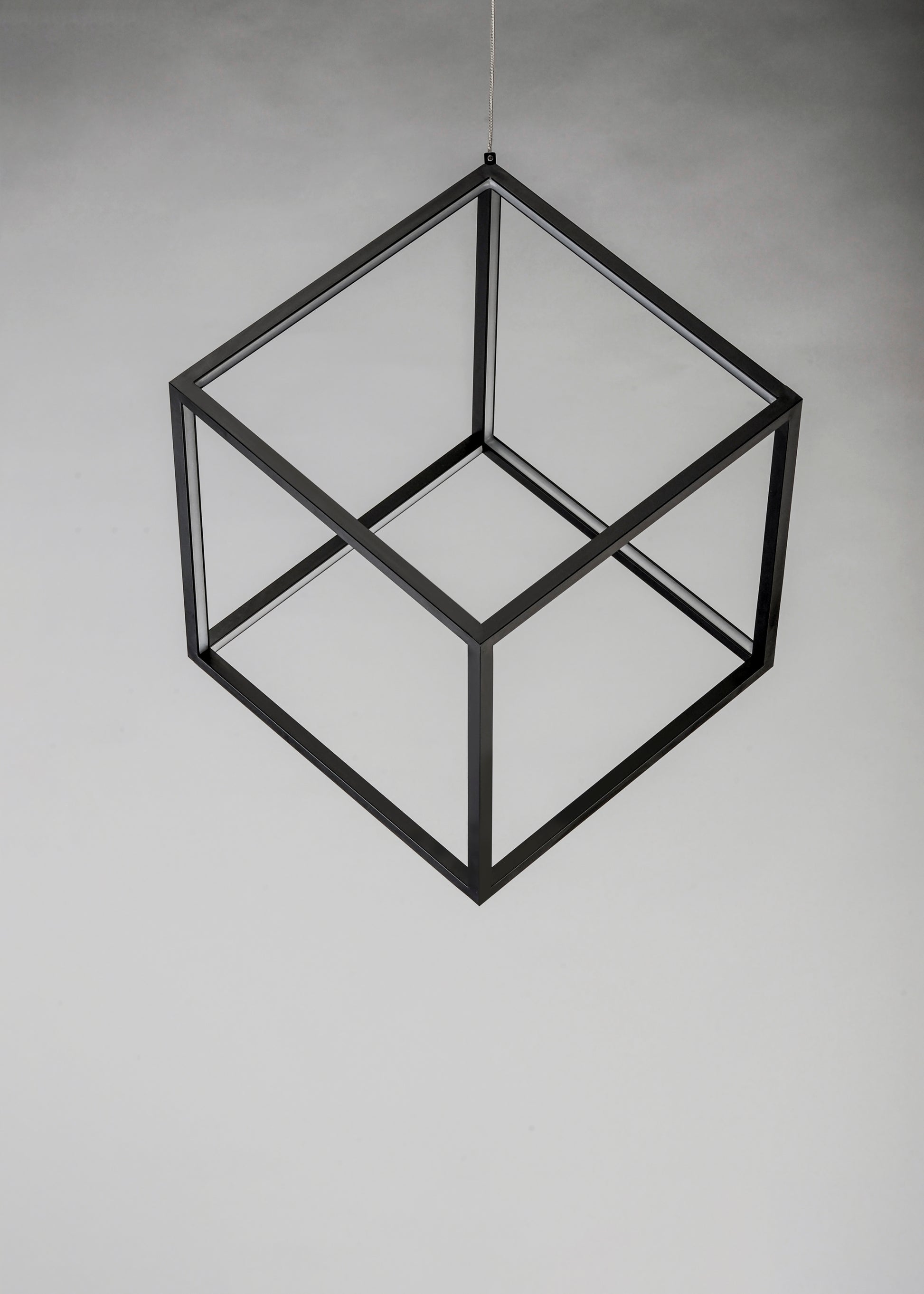 4 Square LED Pendant Black by ET2