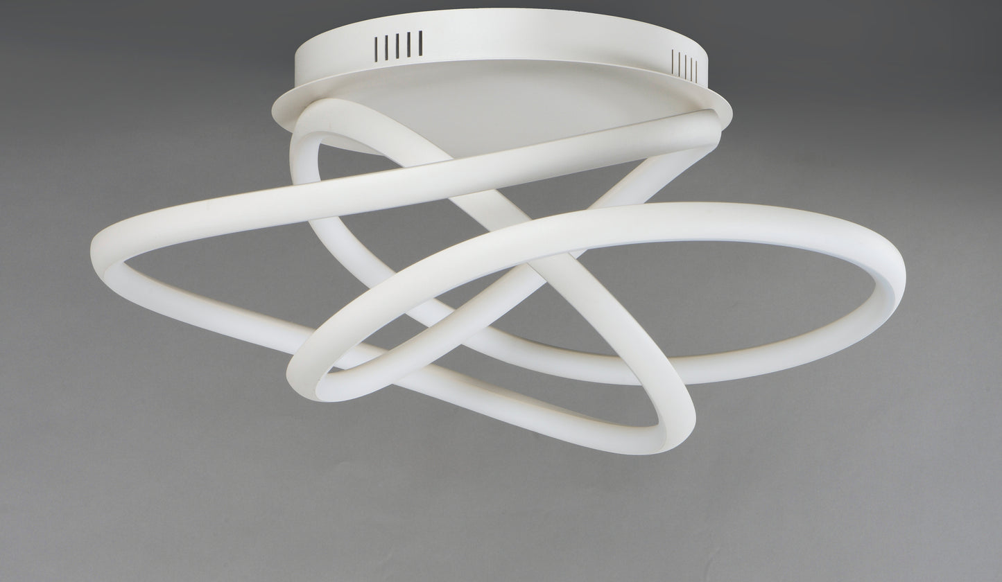 Twisted LED Flush Mount Matte White by ET2