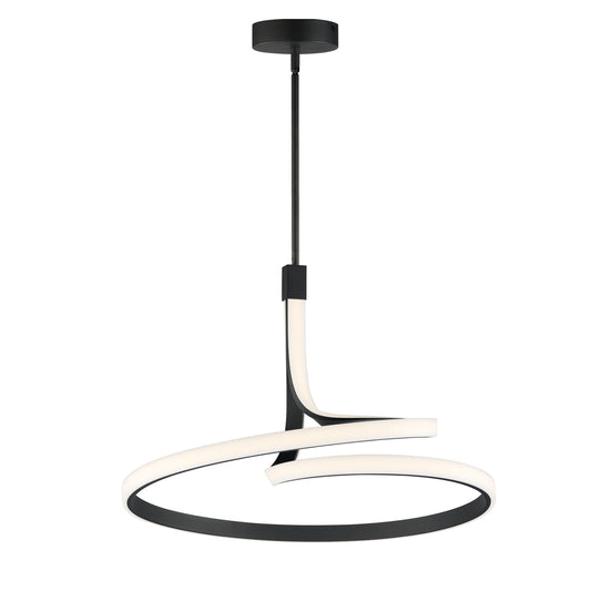 Serpentine Large Pendant Black by ET2