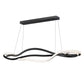 Serpentine 60" Horizontal Pendant Black by ET2