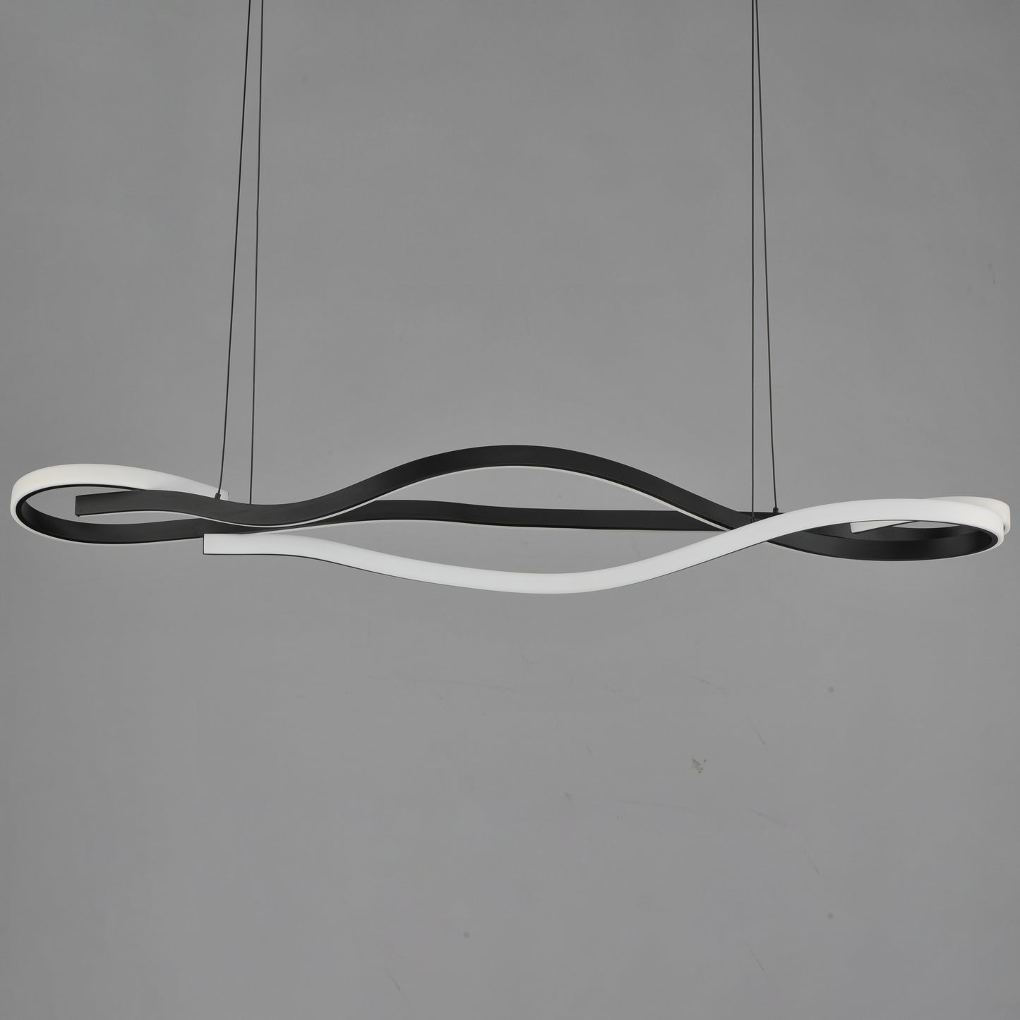 Serpentine 60" Horizontal Pendant Black by ET2