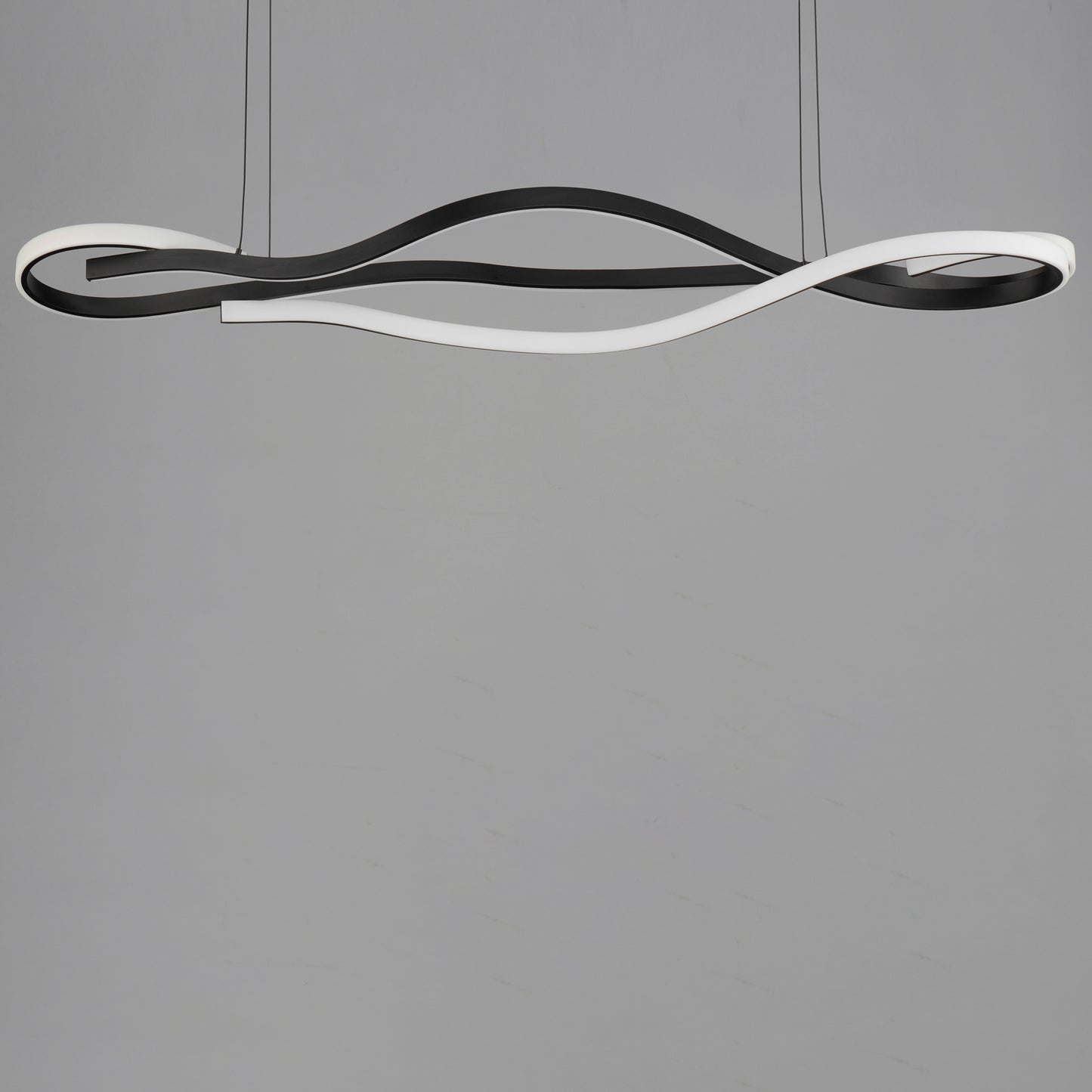 Serpentine 60" Horizontal Pendant Black by ET2