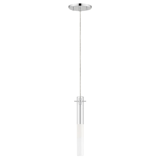 Pipette 12" LED Pendant Polished Chrome by ET2