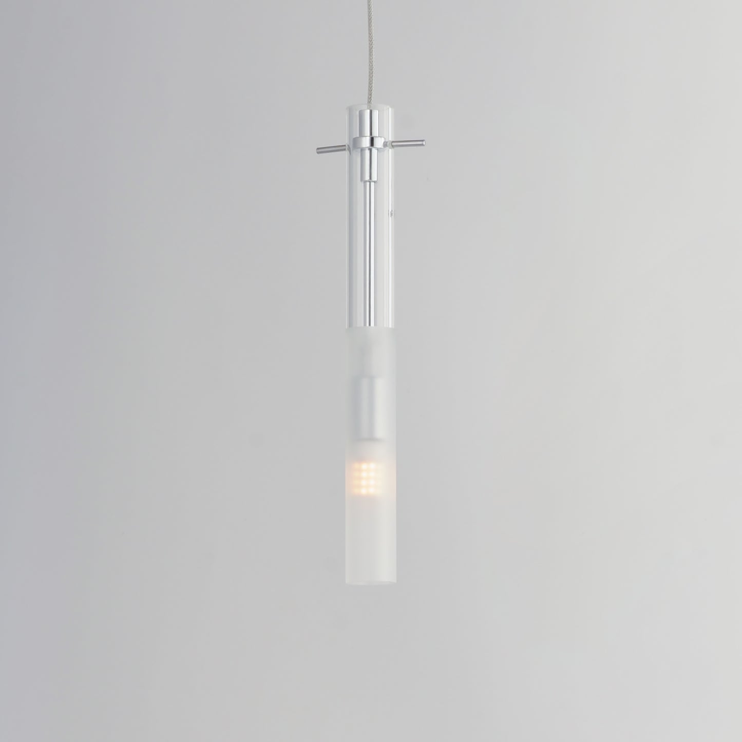 Pipette 12" LED Pendant Polished Chrome by ET2