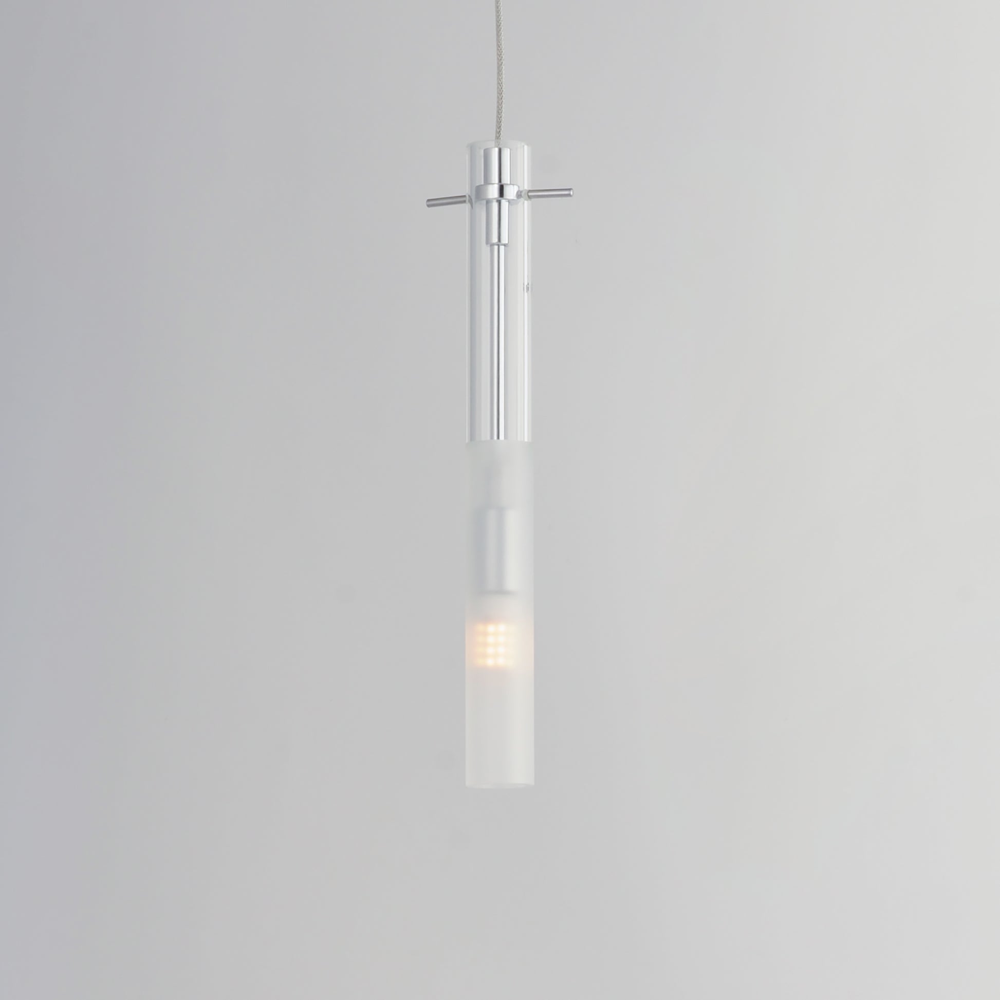 Pipette 12" LED Pendant Polished Chrome by ET2