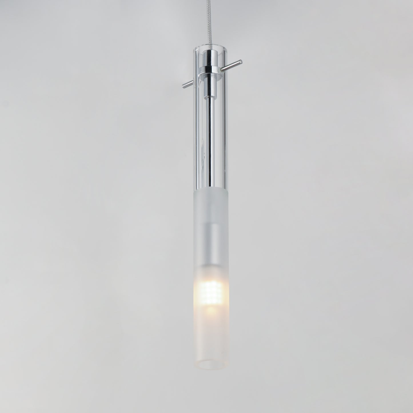 Pipette 12" LED Pendant Polished Chrome by ET2