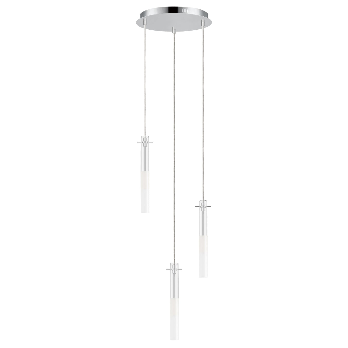 Pipette 3-Light LED Pendant Polished Chrome by ET2