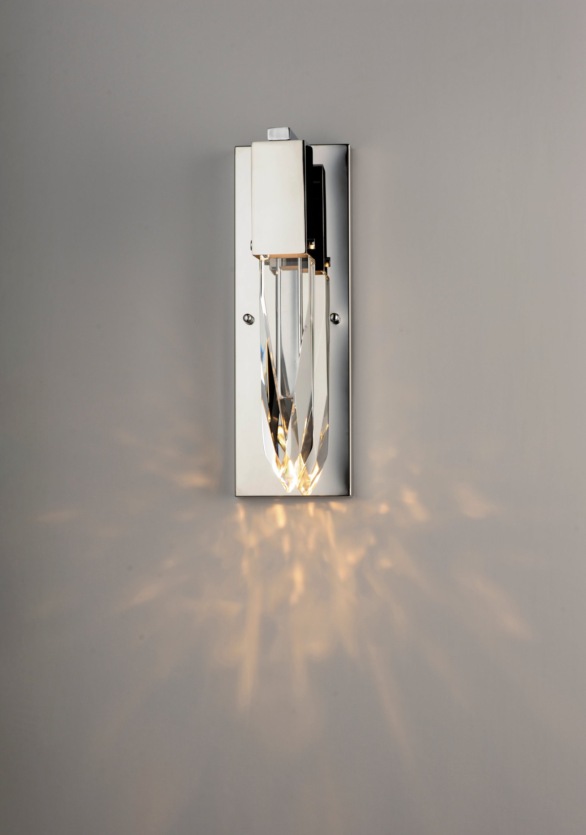 Quartz LED Wall Sconce Polished Chrome by ET2