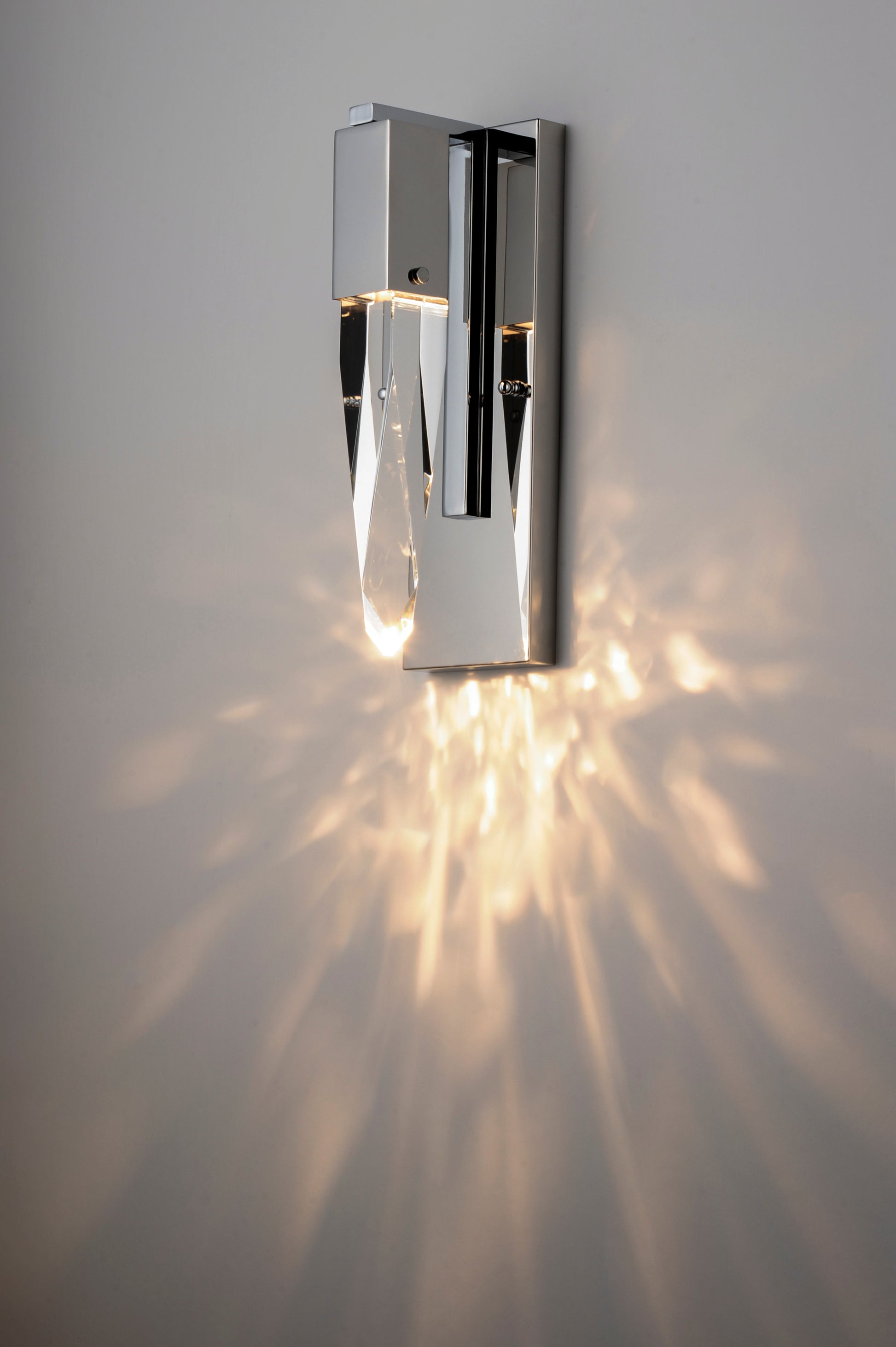 Quartz LED Wall Sconce Polished Chrome by ET2