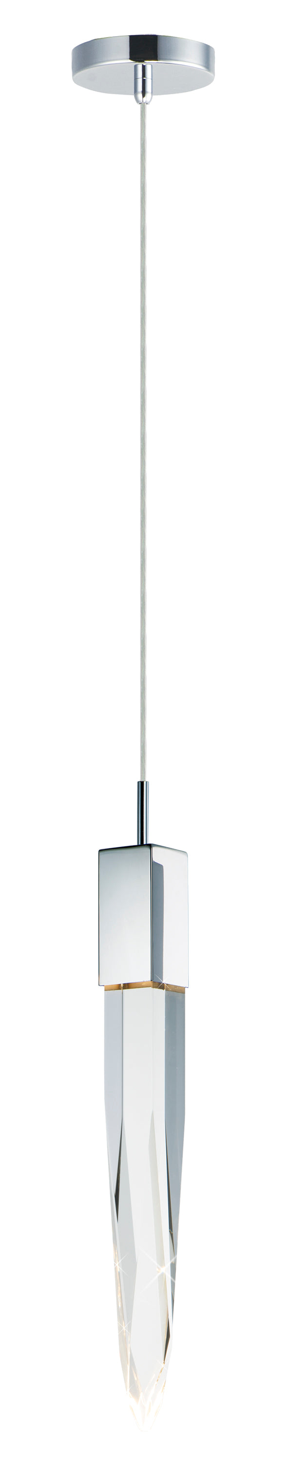Quartz LED Pendant Polished Chrome by ET2
