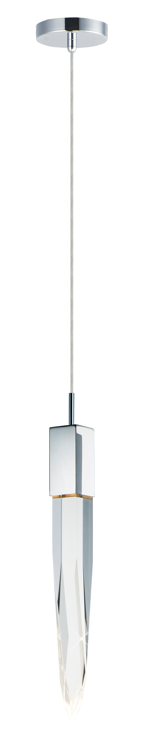 Quartz LED Pendant Polished Chrome by ET2