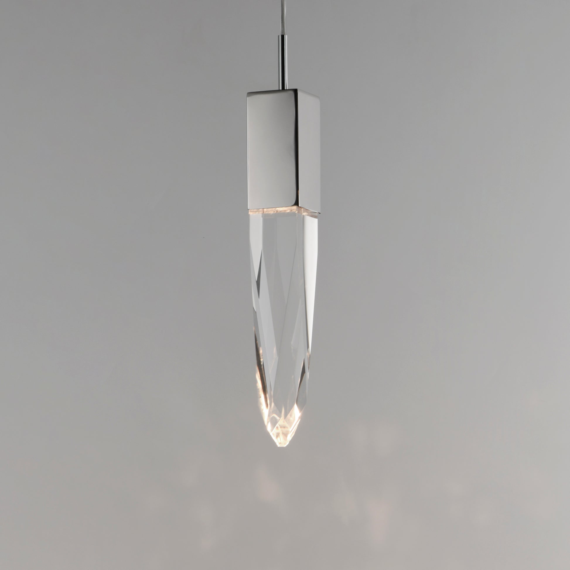 Quartz LED Pendant Polished Chrome by ET2