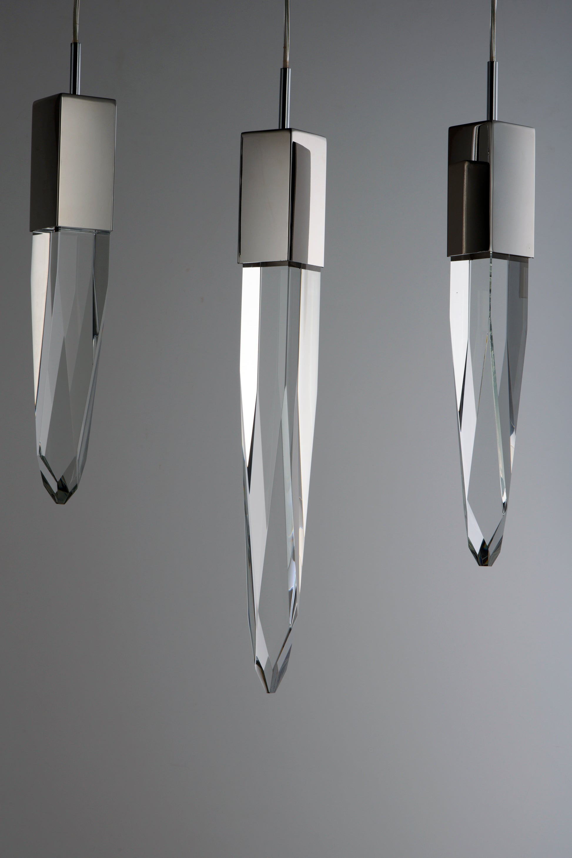Quartz 3-Light LED Pendant Polished Chrome by ET2