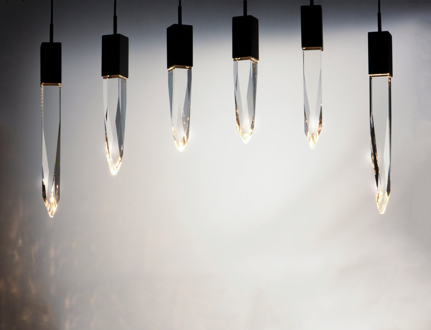 Quartz 6-Light LED Pendant Black by ET2
