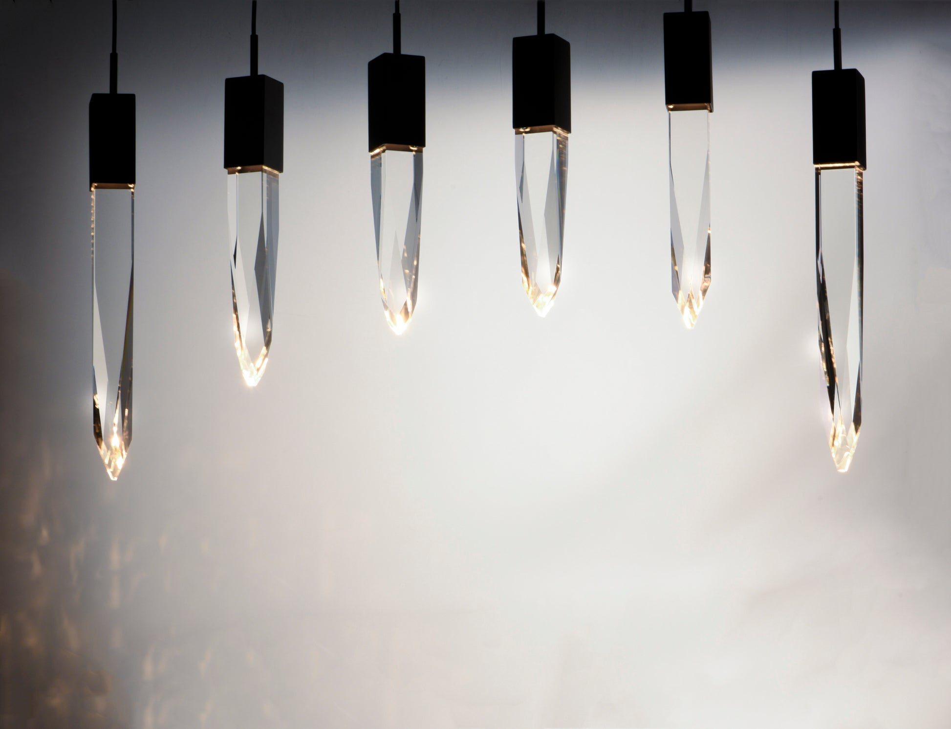 Quartz 6-Light LED Pendant Black by ET2