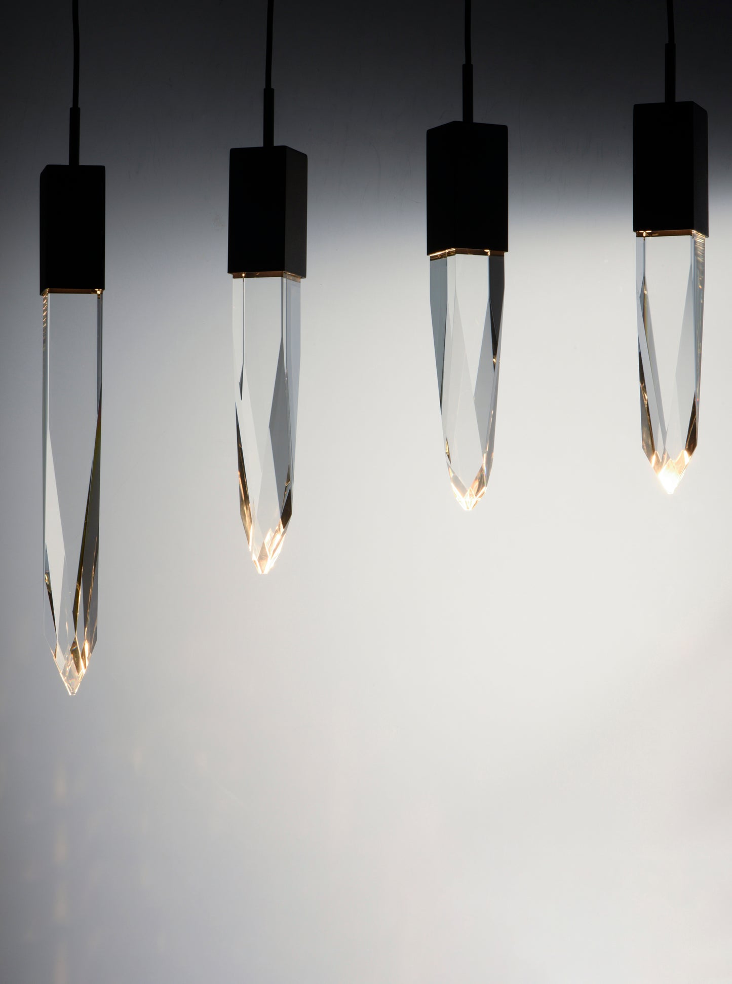 Quartz 6-Light LED Pendant Black by ET2