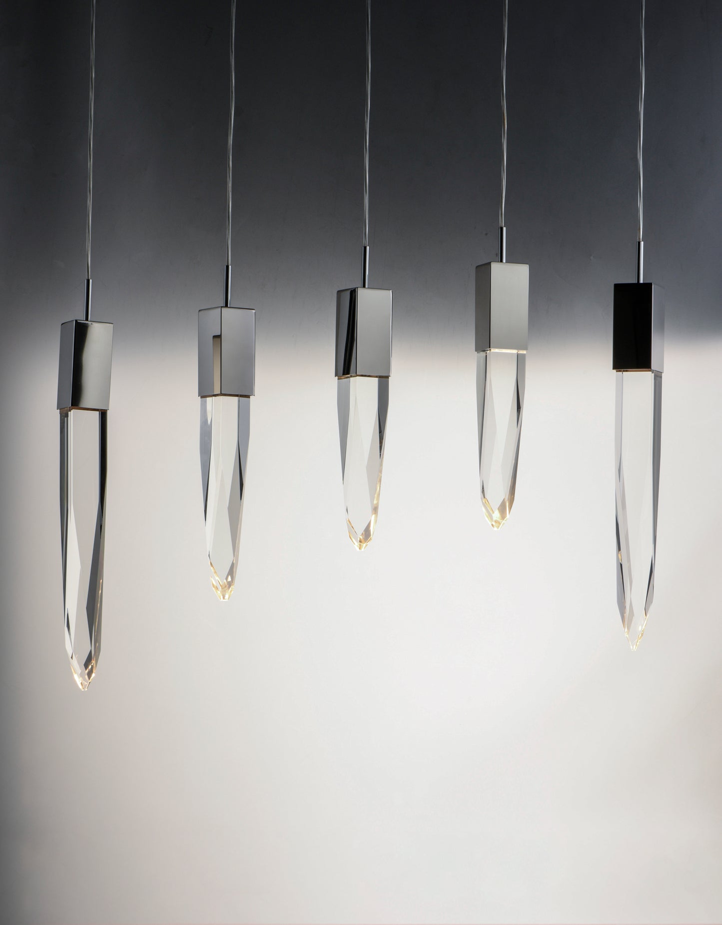 Quartz 6-Light LED Pendant Polished Chrome by ET2