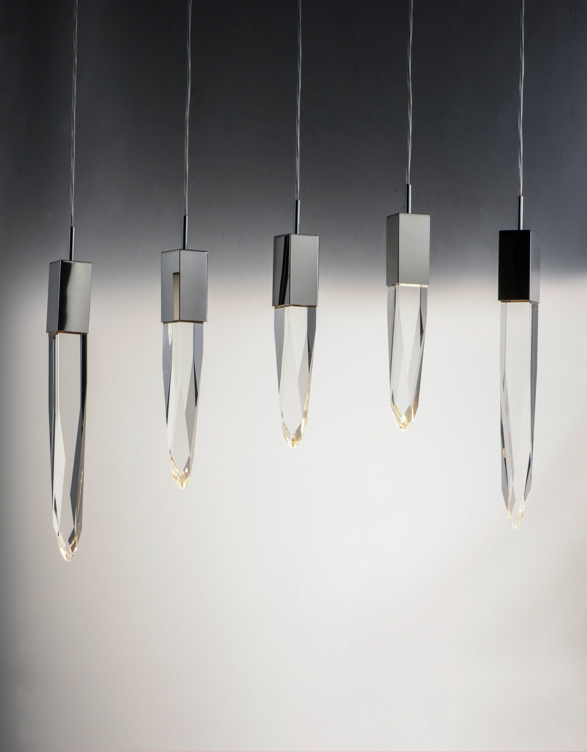 Quartz 6-Light LED Pendant Polished Chrome by ET2