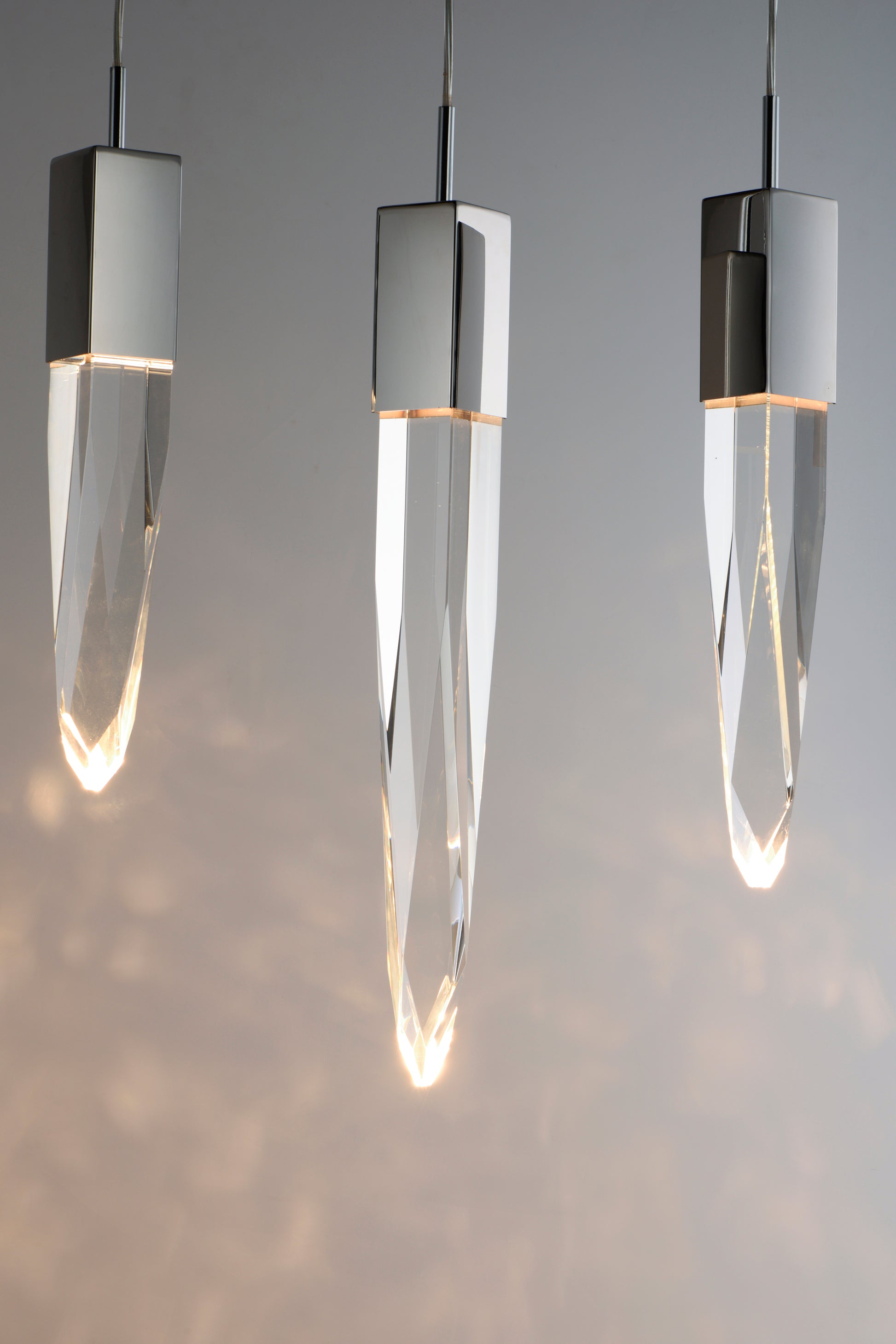 Quartz 6-Light LED Pendant Polished Chrome by ET2