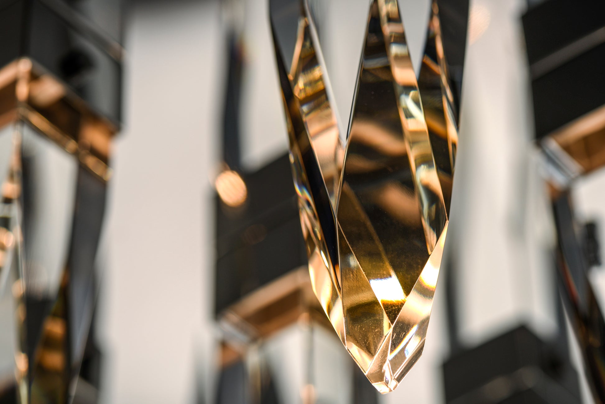 Quartz 9-Light LED Pendant Black by ET2