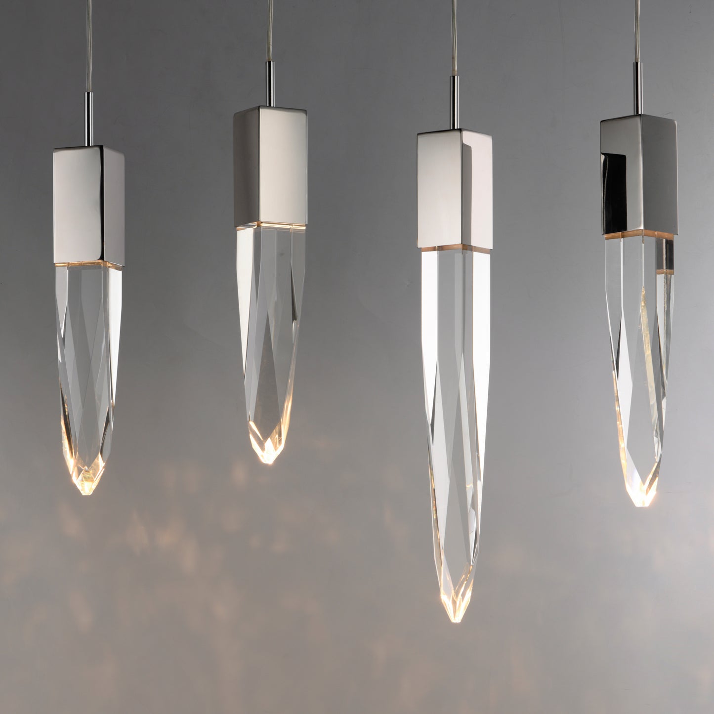 Quartz 12-Light LED Pendant Polished Chrome by ET2