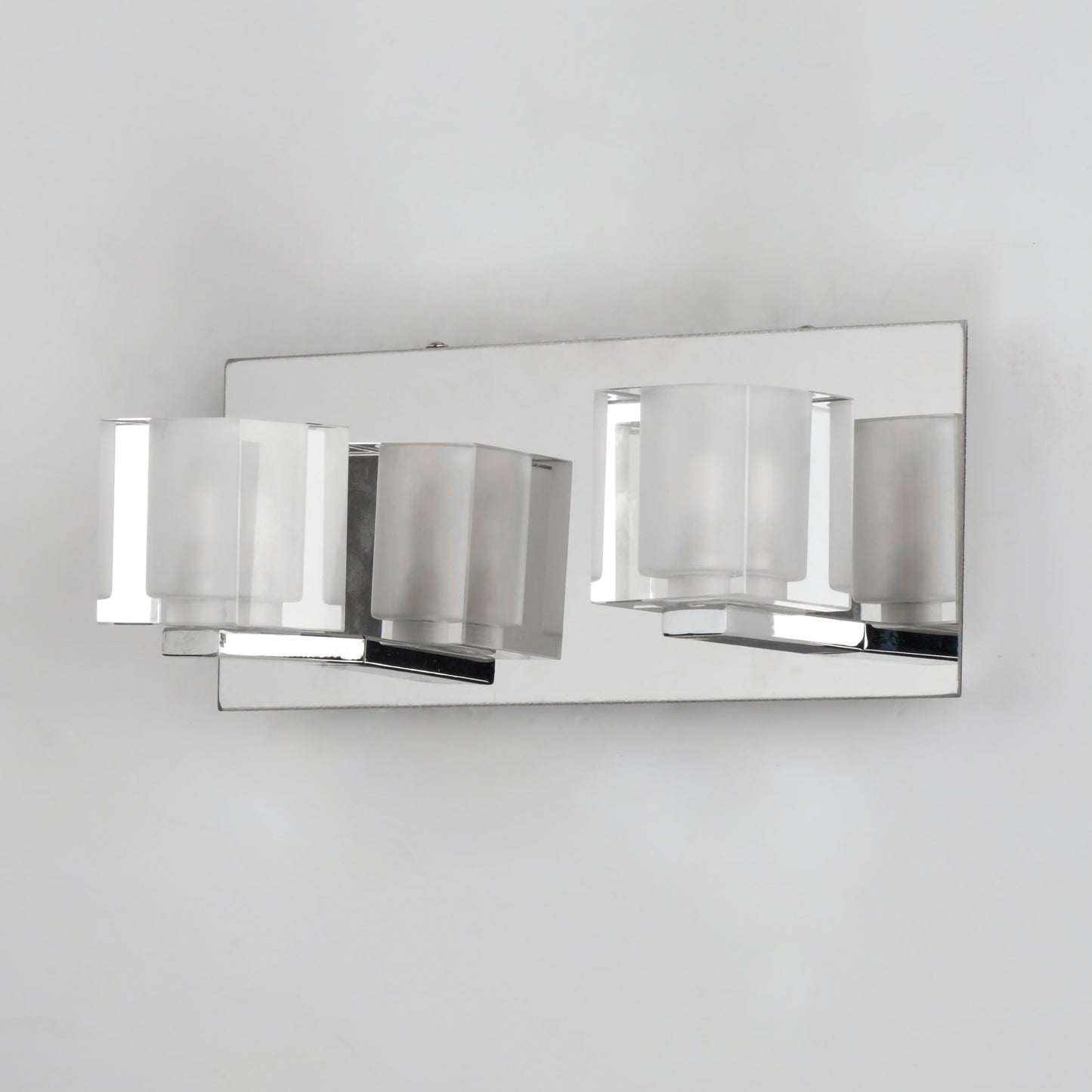 Blocs 2-Light LED Wall Sconce Polished Chrome by ET2