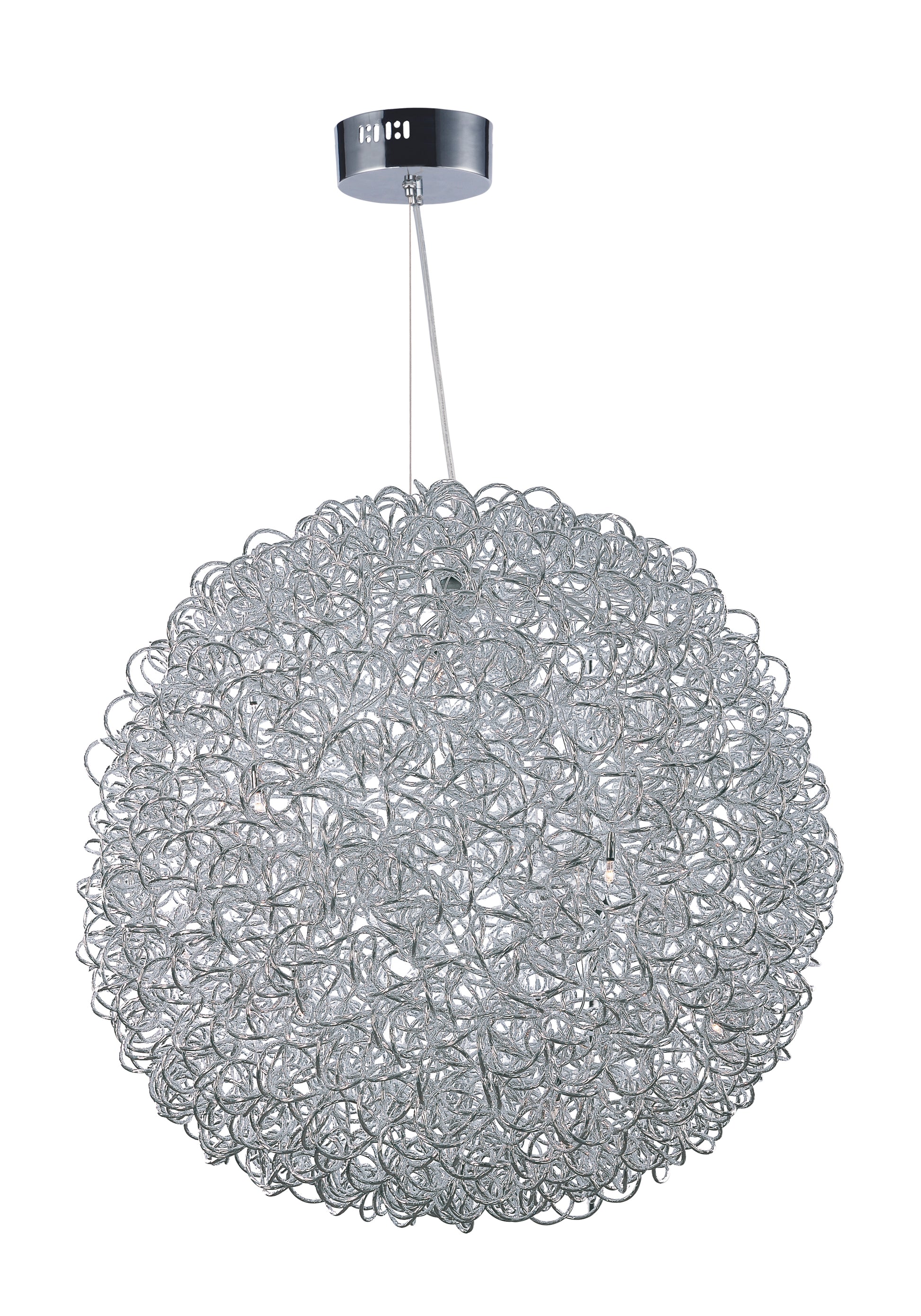 Dazed 25-Light LED Pendant Polished Chrome by ET2