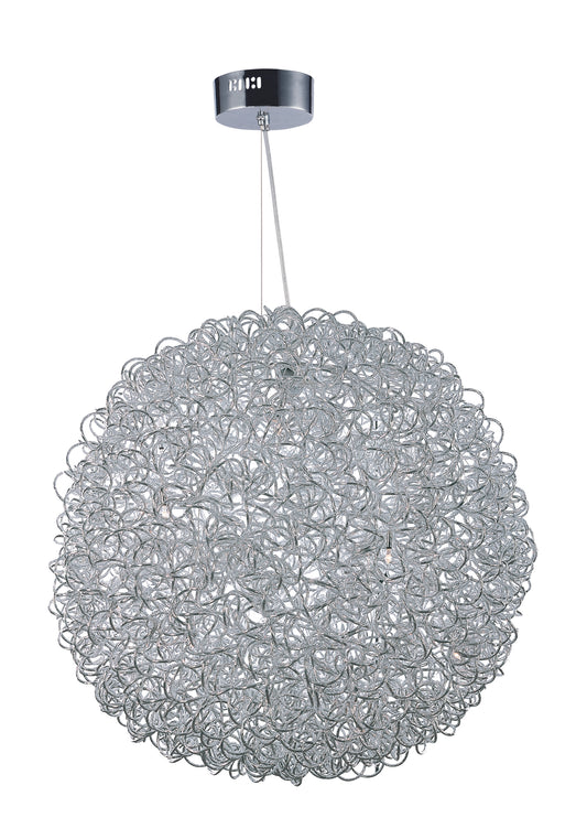Dazed 25-Light LED Pendant Polished Chrome by ET2