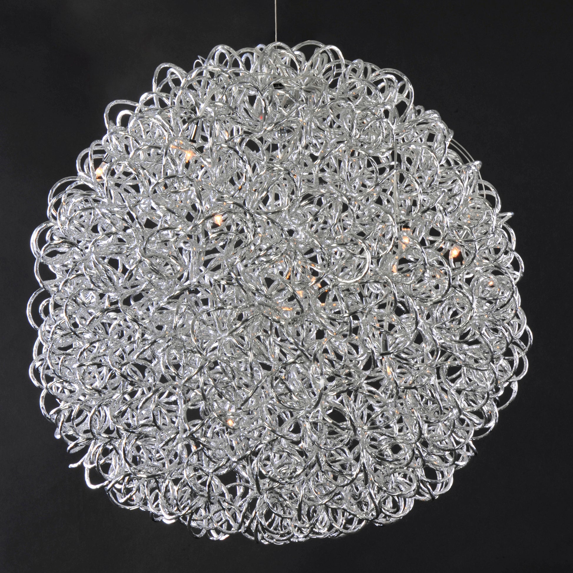 Dazed 25-Light LED Pendant Polished Chrome by ET2