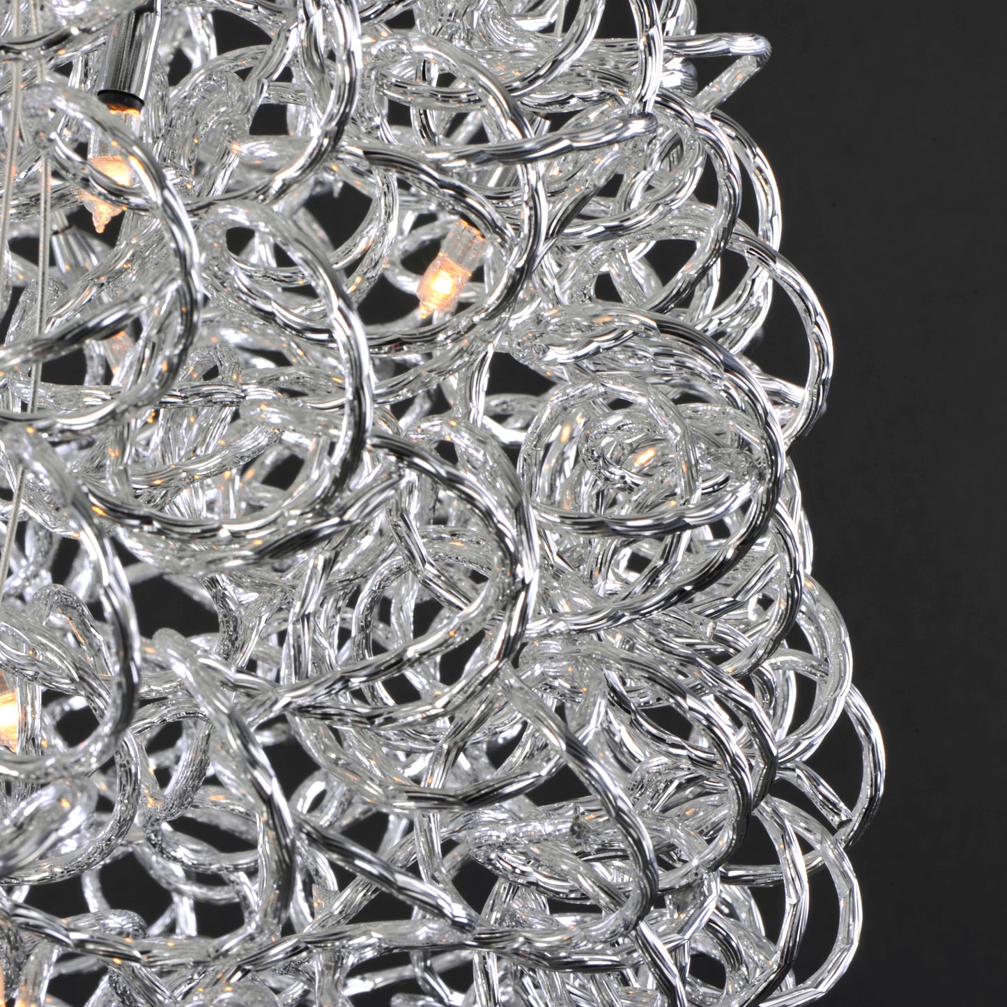 Dazed 25-Light LED Pendant Polished Chrome by ET2