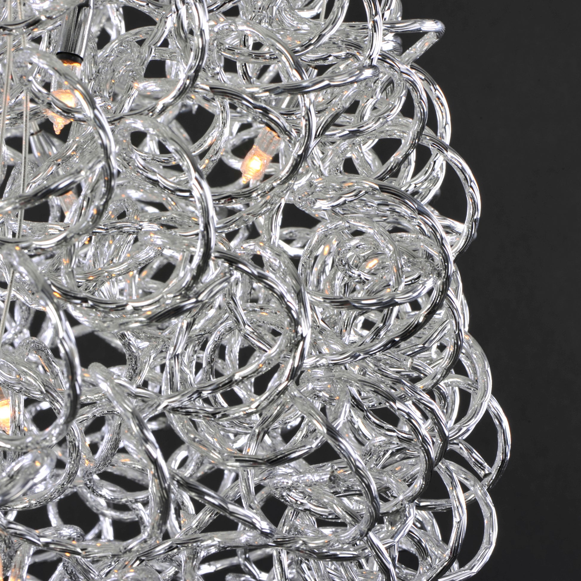 Dazed 25-Light LED Pendant Polished Chrome by ET2