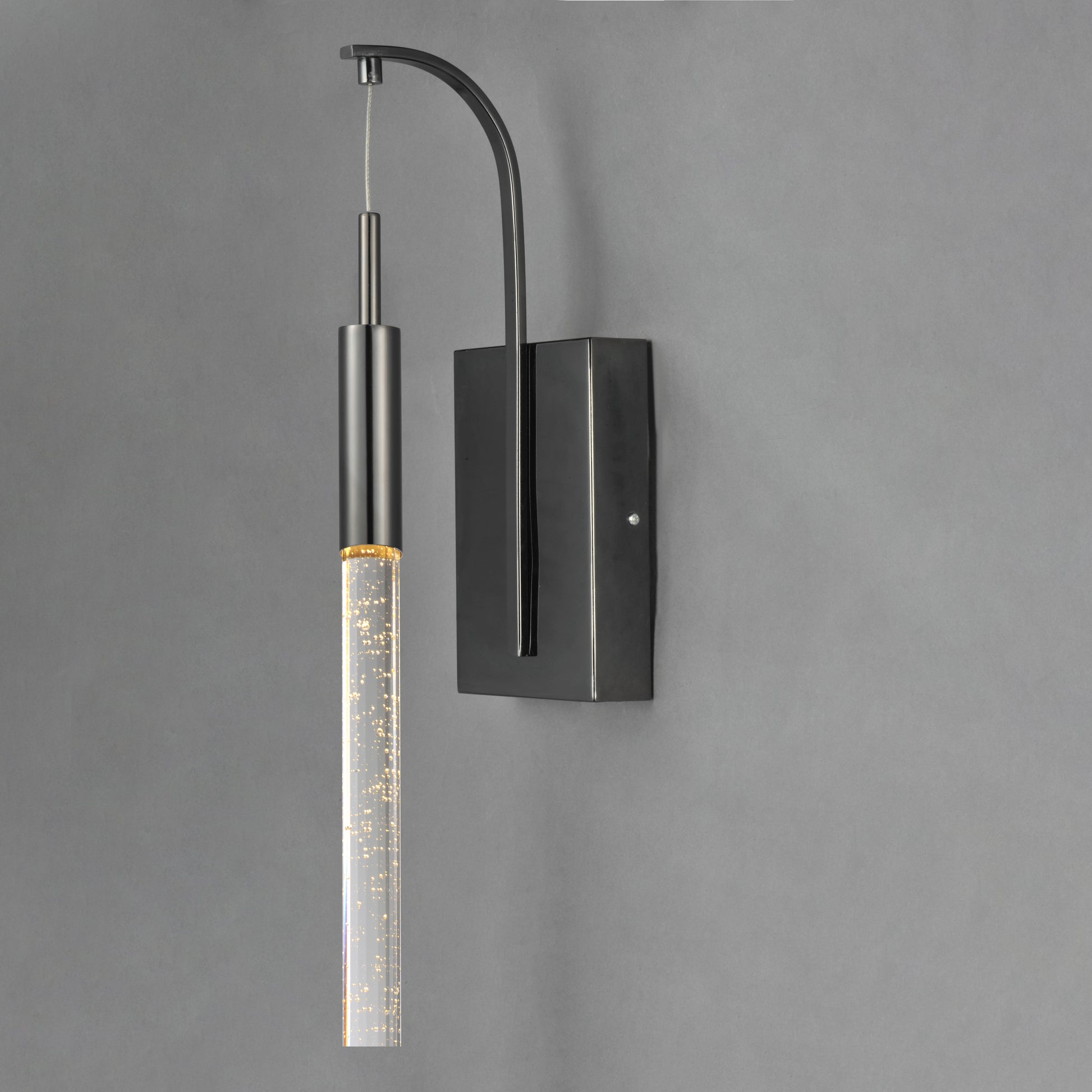 Scepter LED Wall Sconce Black Chrome by ET2